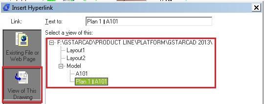 GstarCAD will ask you to select object, then you will see this dialog box: In this example you can add link to specification document in your local computer, or you might want to point it to a file