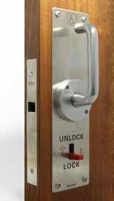 Case 55 262 IMPORTANT: To be council compliant, the Lever/Lever option must be used and the door needs to be a minimum of 910mm to allow minimum clear walk through of 60mm.