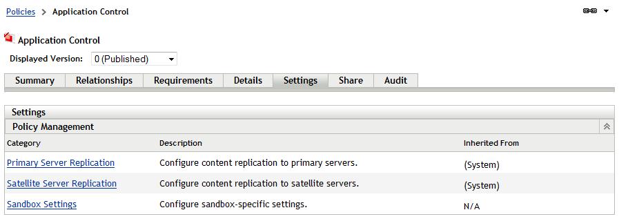18 18Replicating Policies to Content Servers If you have multiple ZENworks Servers or Satellites functioning as content servers, you can choose to replicate a security policy to all content servers