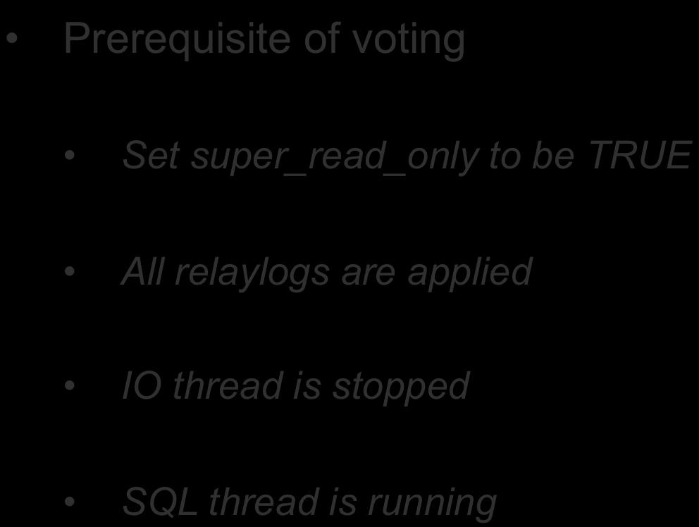 Extra election restriction in MySQL-Raft(II) Prerequisite of voting Set