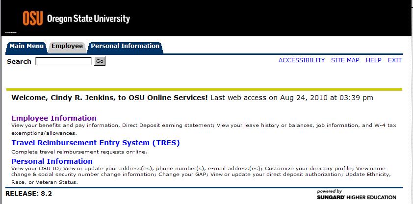 Online Services Tasks Log in to OSU Online Services at http://infosu.oregonstate.