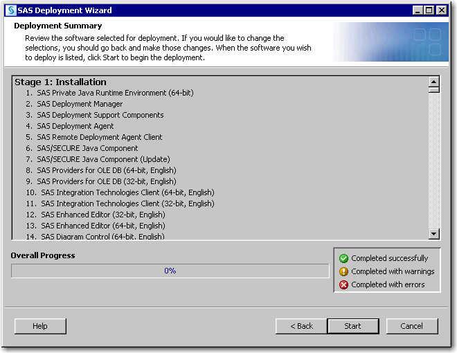 Install and Migrate SAS Interactively 109 49.