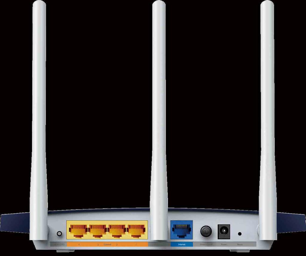 Specifications Hardware Ethernet Ports: 4 10/100/1000Mbps LAN Ports, 1 10/100/1000Mbps WAN Port Buttons: Reset Button, Power On/Off Button, Wi-Fi/WPS Button Antennas: 3 5dBi fixed Omni Directional