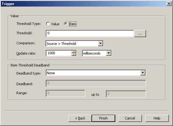 21 SNMP Agent Plug-In Threshold: This parameter specifies the threshold. The default setting is 0. Comparison: This parameter specifies the comparison for the trigger.