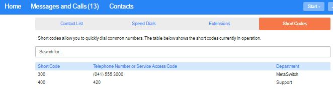 Figure 23: Using Click To Dial from the Extensions tab Your administrator sets up these