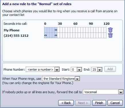 1. Add the first phone number to ring by entering a number in the Phone Number Field 2.