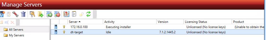 You can also highlight all servers that need an install and push the installation to all servers.