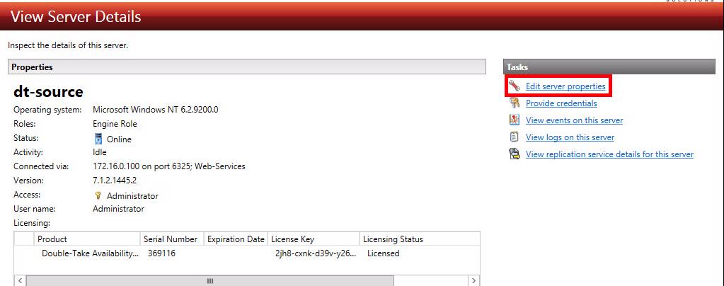 Expand the Licensing section and type in a valid license in the Add license keys and activation keys: text box.