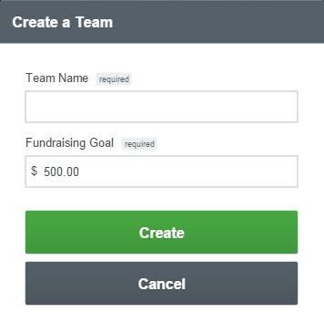 Join a Team Clicking this button will take you to a page where you can search for and join existing teams, or create a new team if you re registered as an individual.