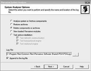 Click on Finish to continue Ensure that the Launch Pervasive System Analyser after Setup Completes option has been