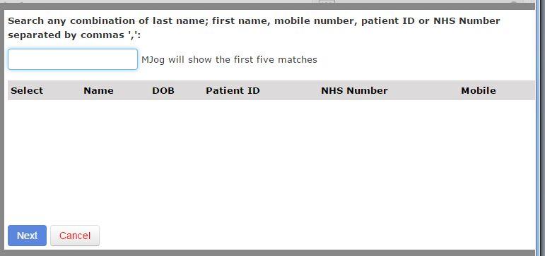 Select the patient