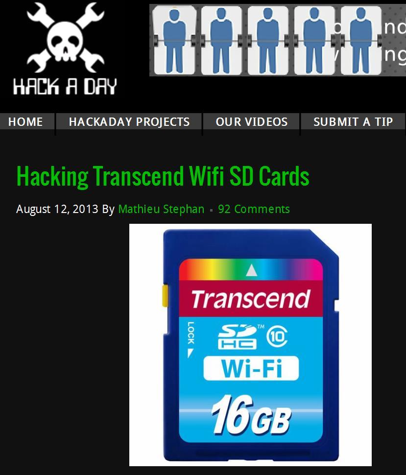 Nothing is too small to be hacked Hackers attacked a Wifi SD Card Running embedded Linux With a Wifi interface Root access Full remote control Reasons: Embedded Linux is