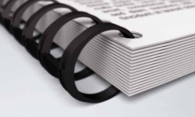 Providing unique added value through finishing Ready-to-bind documents Forget about manually punching documents offline and hand-loading each individual set into a table top punch.