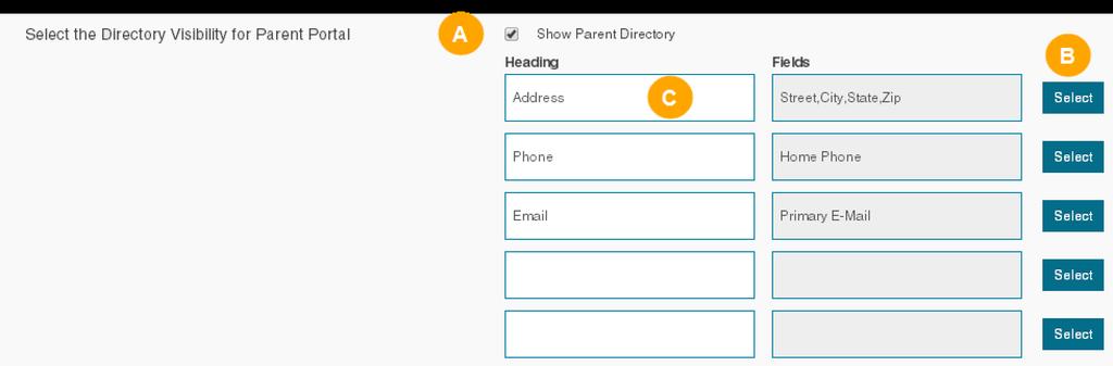 7.2 Customize Students' Directory Permissions You can give students permission to see parent, teacher, and student directories.