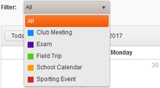 8.2 Manage Calendar Event Categories This topic covers how to create, edit, and delete an event category. Event categories organize events and communicate information about them at a glance.