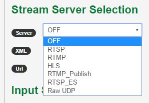 Server Off Streaming is disabled RTSP Streaming is available from Mantis via RTSP RTMP Stream is available directly from Mantis as RTMP