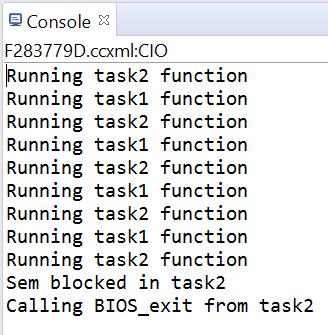 Build and Run SYS/BIOS Mutex Example In CCS, import Task Mutex example via TI Resource Explorer Classic.