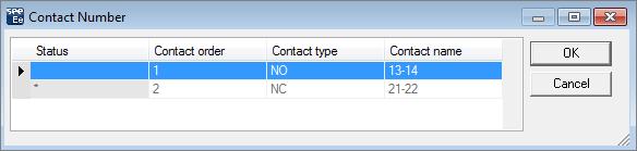 code assigned. When the option is enabled, during the contact insertion, the Contact Number dialogue is displayed allowing you to select the appropriate contact number.