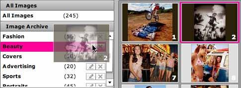 To select multiple images that are next to each other, hold down the Shift key and click.