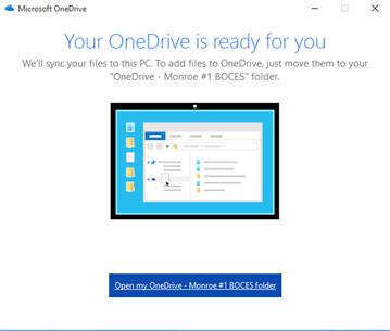 Syncing OneDrive with your File Explorer.