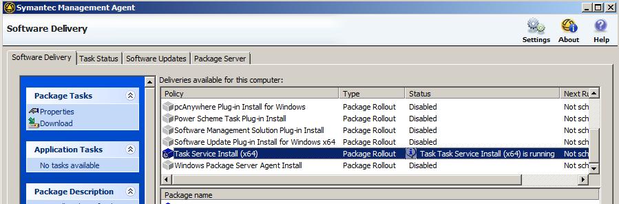 Installation of the Task Services The Notification Server should have received the updated status of the packages and is now ready to allow us to install the Task Service on the Site Server. 1.