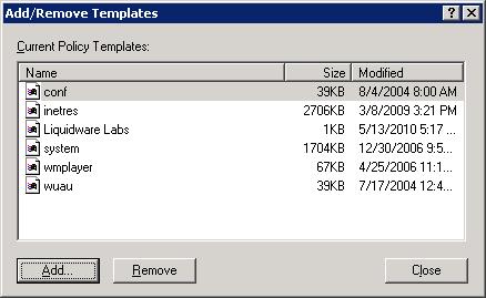 2. Select Add to load the Liquidware Labs template. 3.