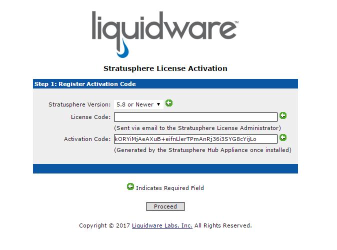 b. If you have purchased the software and received a License Code, choose Generate a license key from a Stratusphere License Code and Activation Code. Then click on the Activation Code link.