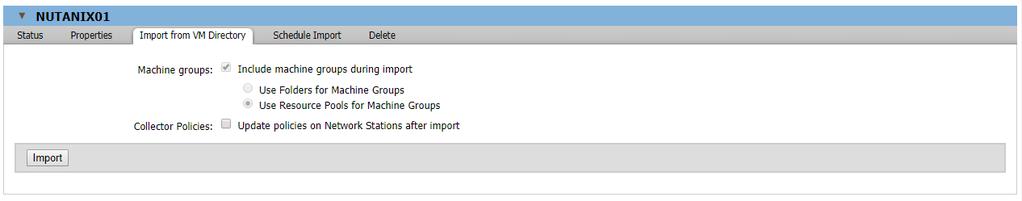 g. Statistics Import Interval: Select the Statistics Import Interval that you want the Stratusphere Hub to connect to Prism and import statistics.