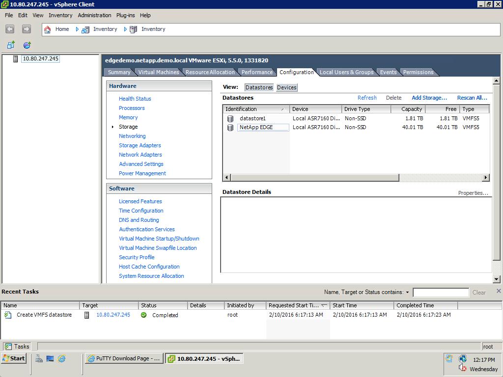 In the vsphere Client, click File > Deploy OVF Template.