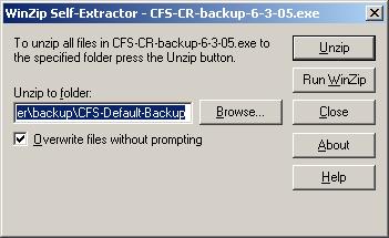 Chapter 4 Quick Configuration with supplied Castle Rock Backup files The Castle Rock Backup and Restore function allows for the backup and restore of all Castle Rock configuration files including