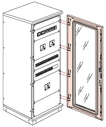 Reversible doors Supplied with handle. Interchangeable barrel (to be ordered separately).