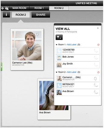 To create Break Out Rooms, click on any User Card Menu (in Main Room