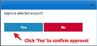 6.2 Account Approval - details Page contains account details