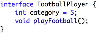 Implementation HOW is executed the source code FootballPlayer may be a