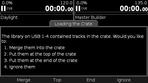The order of the crate is significant to HDMIX only in continuous play modes (see Track Loading section). However, you may choose to maintain a play order as an aid to organizing your set.