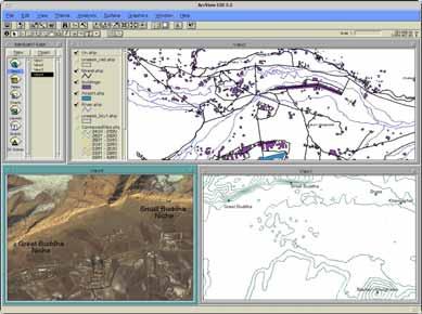 ortho-images ARC VIEW and ARC Scene GIS data in ARCVIEW