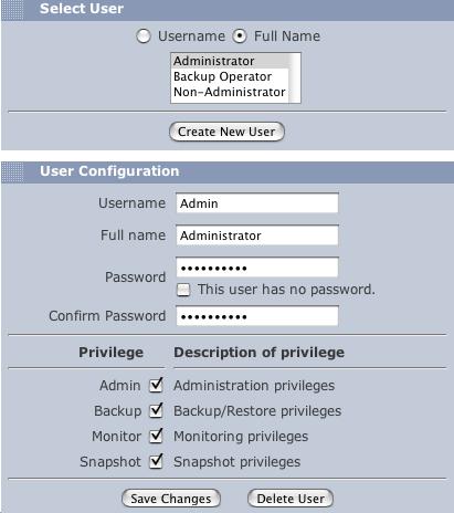 Configuration System Access To customize the credentials and privileges for users: 1. Click on the System Access menu item.