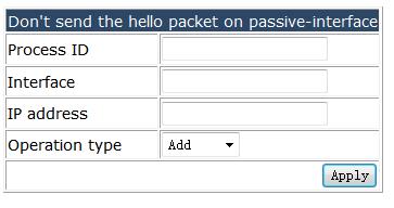 you can configure the router-id for the OSPF process. 4.18.3.1.4 Don t send the hello packet on passive-interface.