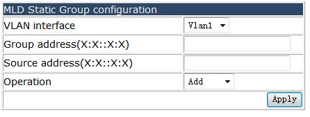 you can add or remove VLAN to a static MLD group with designated source. 4.22 VRRP configuration. Choose VRRP configuration, and the following page appears.