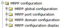 4.24 MRPP configuration. Choose MRPP configuration, and the following page appears.