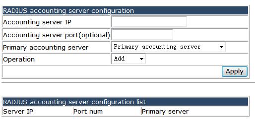 4.28.2 TACACS server configuration. Choose Authentication configuration > TACACS server configuration, and the following page appears.