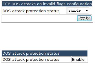 4.30.4 ICMP DOS attack protection configuration.