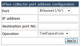 4.32.2 sflow collector port address configuration.