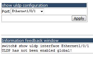 here you can set the recovery interval. 4.3.10.3 Show ULDP configuration.