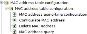 you can set the size of the Jumbo packet ranging 1500-16000. 4.4 MAC address table configuration.