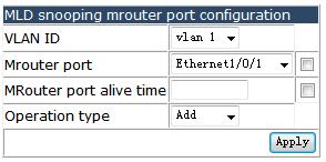 you can set the MLD Snooping parameters for each VLAN, choose enable Immediate leave configuration and L2-general-querier configuration or not.