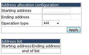 you can add option parameters for DHCP pool to complete the advanced function for DHCP, if not necessary don t configure. 4.12.2.1.7 Excluded address configuration.