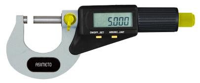 MICROMETERS FULLY CALIBRATED IP65 Digital Outside Micrometers Resolution Upon switch on the display will read the actual Digital:.00005"/ 0.001mm absolute measuring position Scale:.