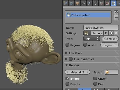 Chapter Blender Interface Chapter 114The Particle Systems & Interactions It's now time to apply a Particle system and set it up for hair as discussed earlier.