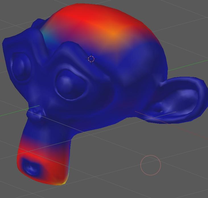 Starting with a new Blender file, We will add a Monkey head, set it smooth and apply a Subdivision Surface modifier to it.